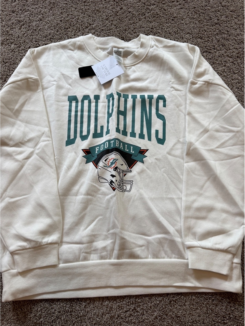 Gameday Couture Dolphins Football Sweatshirt Size L